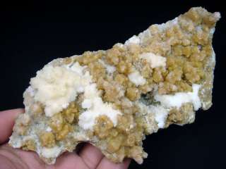 240g Rare Gentle Snow white ARAGONITE & Brown Calcite  