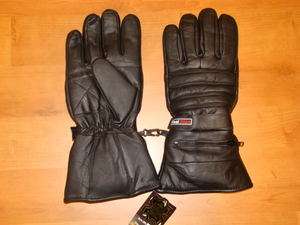   LEATHER GAUNTLET THERMAL INSULATED GLOVES RAIN COVER ALL SIZES  