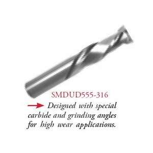 Flute Compression Mortise Bit, MD for Long Wear, 1/2 Dia, 1 5/8 Cut 
