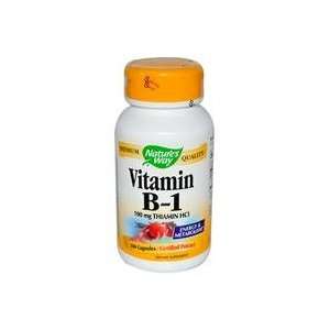  Natures Way Vitamin B1, 100mg 100 Capsules Health 
