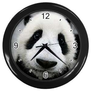 Hi Little Panda Black Wall Clock:  Home & Kitchen