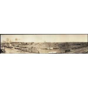   : Panoramic Reprint of Stock yards, South Omaha, Neb.: Home & Kitchen
