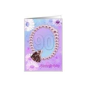  90 years Birthday card Card Toys & Games