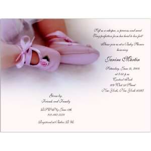  Rose Booties Baby Shower Invitations Health & Personal 