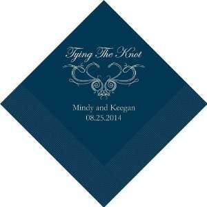  Wedding Favors Tying the Knot Printed Napkins   Set of 50 