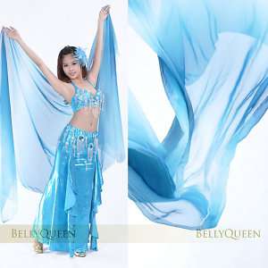New Unique 100% silk Belly Dance Shawl  Veil 9 colours  