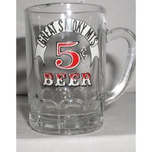  GREAT SMOKEY MOUNTAINS 5 CENT BEER SHOT GLASS Kitchen 