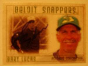 Gary Lucas autographed 2010 Beloit Snappers card  