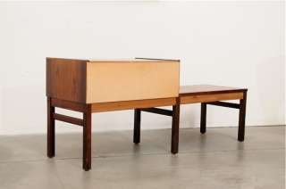   Modern ROSEWOOD Entry Chest Table Bench Mid Century Eames Era  