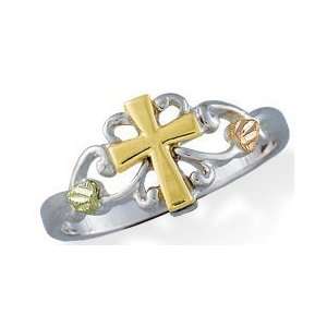  Black Hills Cross Silver Ring: Jewelry