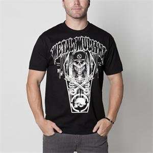  Metal Mulisha Coffin T Shirt   Large/Black Automotive