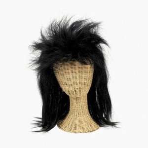  Synthetic Black Rock Star Wig Toys & Games