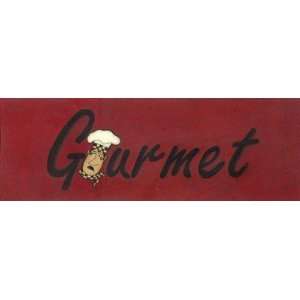 Gourmet Finest LAMINATED Print Scherry Talbott 18x6 