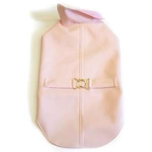   Soft Pink Size 8 Water Resistant Dog Raincoat: Kitchen & Dining