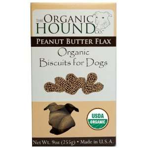   Organic Hound Co. Organic Peanut Butter Flax Dog Treats: Pet Supplies