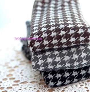 Japan Houndstooth Knit Leggings Black  