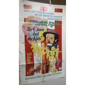  THE CLOWN AND THE KIDS ORIGINAL MOVIE POSTER EMMETT KELLY 