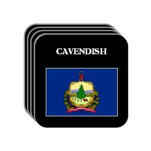  US State Flag   CAVENDISH, Vermont (VT) Set of 4 Mini 