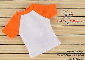  Cool Cat╭☆ 【NA S07．80】Blythe Pullip T Shirt/Clothes # Orange