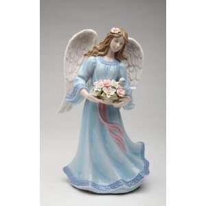   Blue Holding Multi Colored Bouquet And Bird Music Box: Home & Kitchen