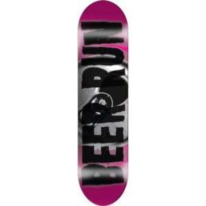 Beer Run Blurr Pink Skateboard Deck   7.87 x 32  Sports 