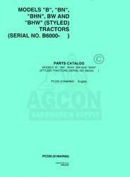 John Deere B BN BHN BW BHW Tractor Parts Manual Catalog  