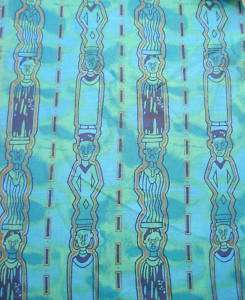 Terrific TURQUOISE AZTEC ETHNIC Print COTTON Fabric  
