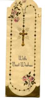   Religious Bookmark Silent Prayer Metal Golden Cross Gods Love  