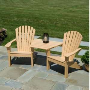  Shellback Adirondack Tete a Tete: Patio, Lawn & Garden