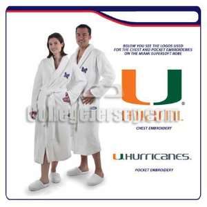  Miami Hurricanes Robe   Terry Cloth Memorabilia. Sports 