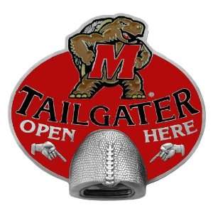 Terrapins Tailgater Bottle Opener Hitch Cover   NCAA College Athletics 