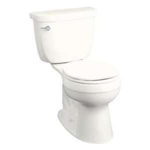   Toilet with Tank Cover Locks and Left Hand Trip Lever, Less Seat, Dune