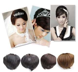 Women Girls Clip Big Hair Bun Hairpiece Hair Extensions For Bride 