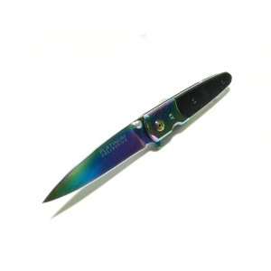  Pocket Knife Stainless Steel Blade Rainbow   TF672RB 