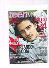 TEEN VOGUE OCTOBER 2005 ORLANDO BLOOM LEGOLAS LORD OF THE RING LIKE 