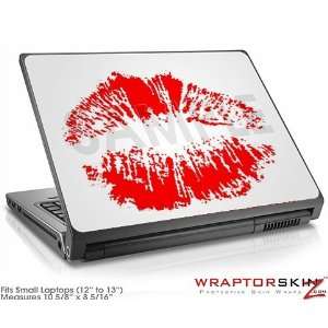  Small Laptop Skin Big Kiss Lips Red on White: Electronics