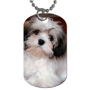  Shih tzu puppy Dog Tag with 30 chain necklace Great Gift 