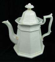 Antique Ironstone John Alcock Gothic Teapot Tea Pot  