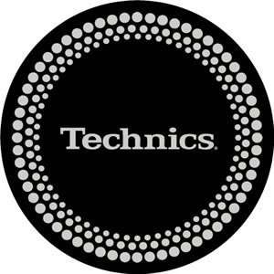  Technics Turntable Slipmats   Silver Dots   Pair: Musical 