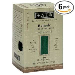 TAZO Tea Herb Refresh, 20 Count Tea Bags Grocery & Gourmet Food