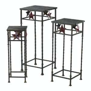  Cyan Designs Red Star Nesting Tables 3Piece 01574