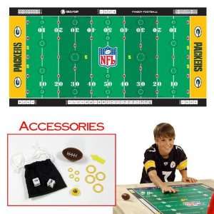 NFL Licensed Finger Football Game Mat   Green Bay Packers 