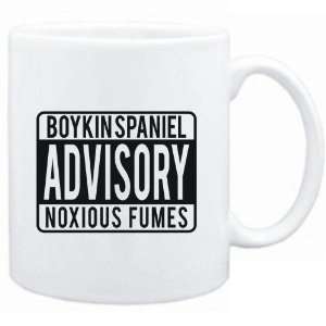 Mug White  Boykin Spaniel ADVISORY NOXIOUS FUMEs Dogs:  