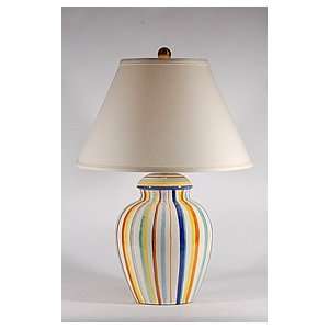  Bradburn Fresh Palette Striped Ceramic Table Lamp
