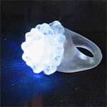 Flashing LED Jelly Ring   Red NEW Great Party Ring  