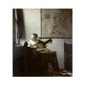  Johannes Vermeer   The Lute Player Giclee
