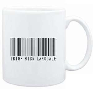   Mug White  Irish Sign Language BARCODE  Languages