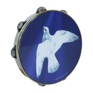 Remo Tambourine 10 Peace Drum Religious Dove Drums  