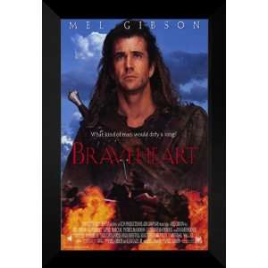  Braveheart 27x40 FRAMED Movie Poster   Style D   1995 
