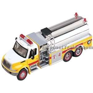   4300 3 Axle Fire Tanker Truck   Yellow/White: Toys & Games
